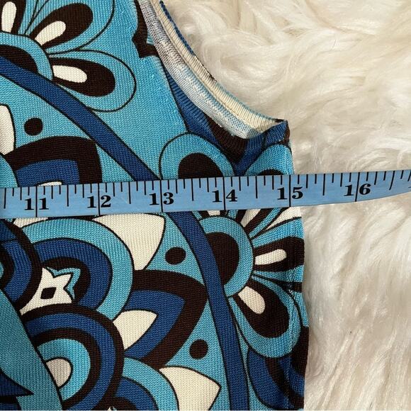 NEW Ann Taylor Silk Multicolor Geometric Floral Bow Tie Career Layering Top XS - Picture 15 of 16